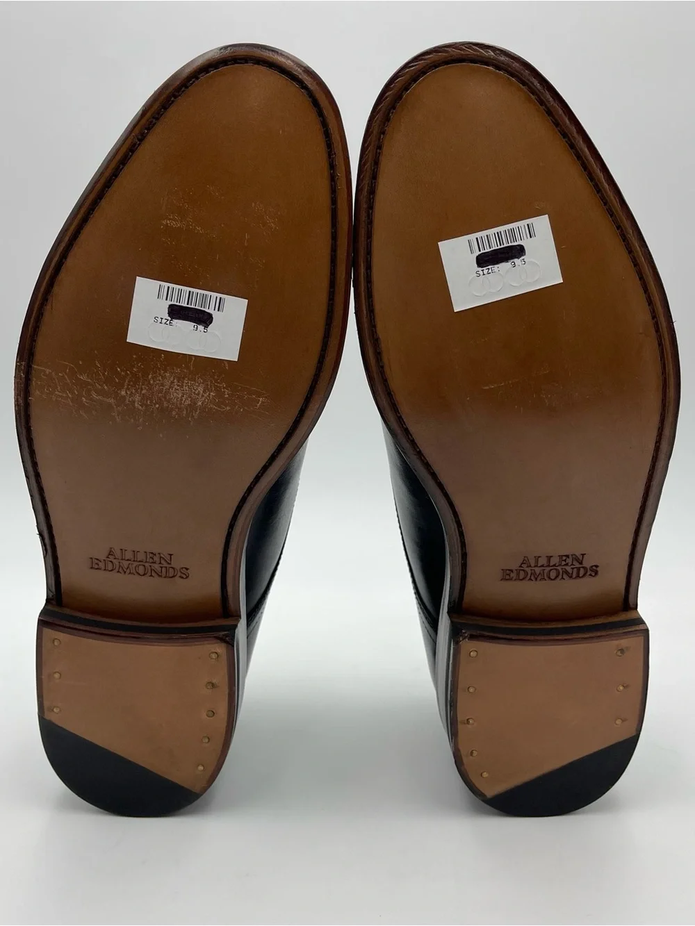 Allen Edmonds Henry Derby Black Leather Men Shoes Size 9.5 D MSRP $450